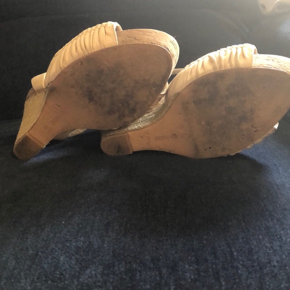 Luxury Rebel Leather Flower Wedge Heels 37.5 EU - Picture 9 of 10